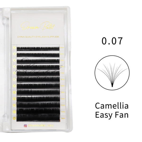 0.07 Camellia Easy Fan Eyelash Extension