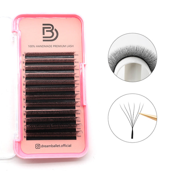 W Shape 6D Premade Volume Fan Lashes
