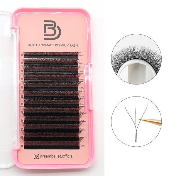W Shape 3D Premade Volume Fan Lashes