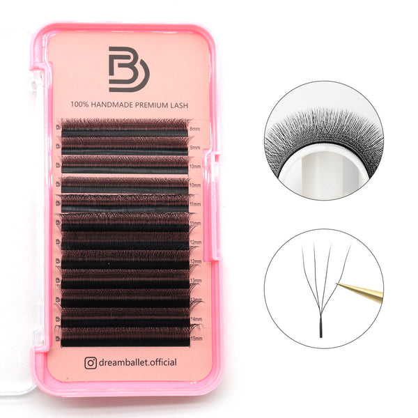 W Shape 4D Premade Volume Fan Lashes