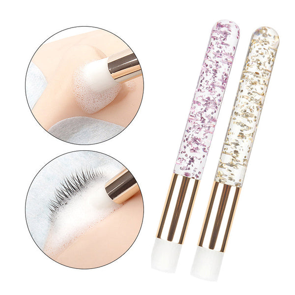 Crystal Handle Eyelash Cleaning Brush