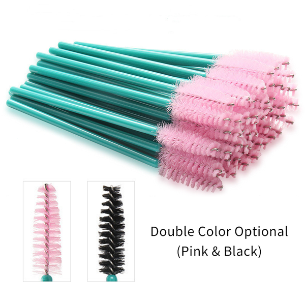Green Handle Eyelash Brushes 50pcs/lot